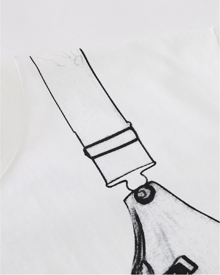 KIIKIO High Street Distressed Graphic Collared Tee