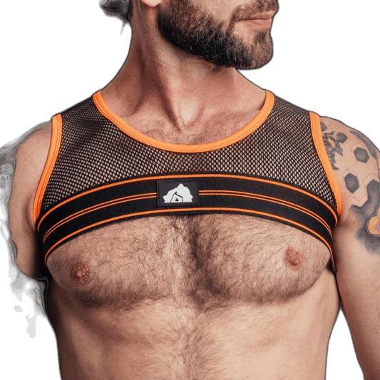 DEN CORE Mesh Chest Harness - Black
