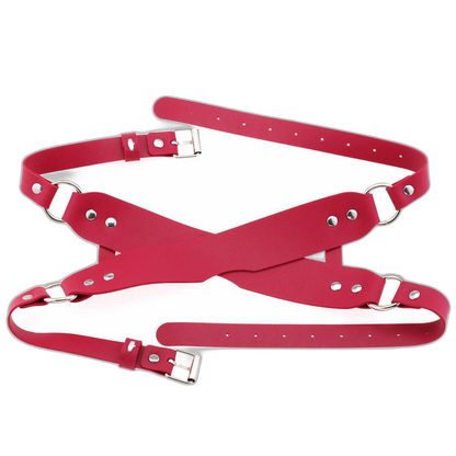 Leather Double Strap Eye Mask Blindfold