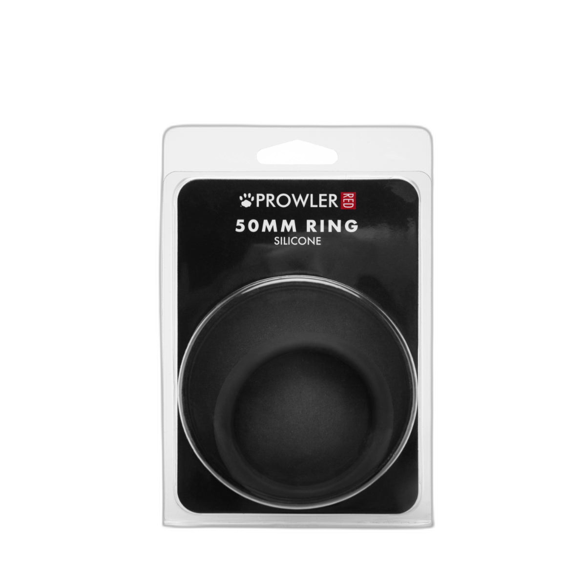 Prowler RED Silicone Cock Ring Black 50mm