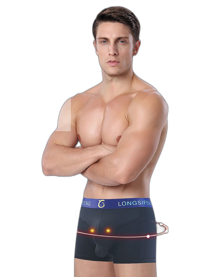 Men's Sexy Breathable Elastic Separated Pouch Trunks