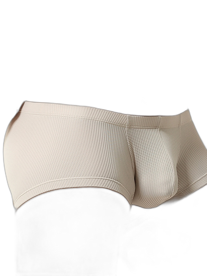 2 Pack Men's Sexy Short Legs Trunks With Large Pouch