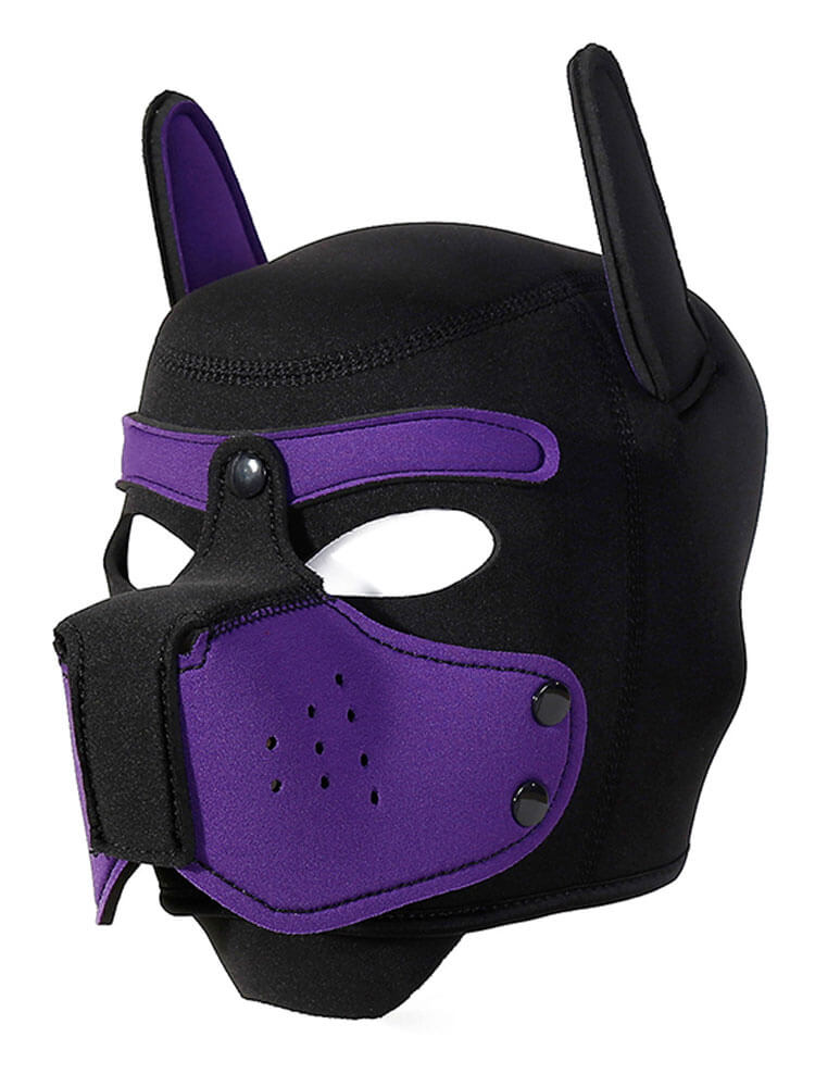 BDSM Roleplay Gear Dog Head Style Hood