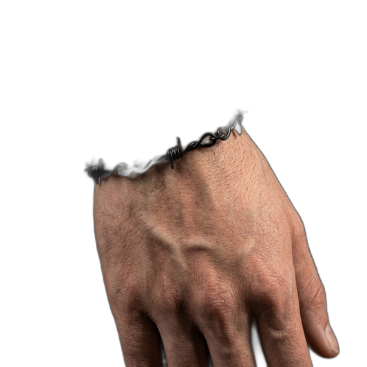 Black Barbed Wire Bracelet