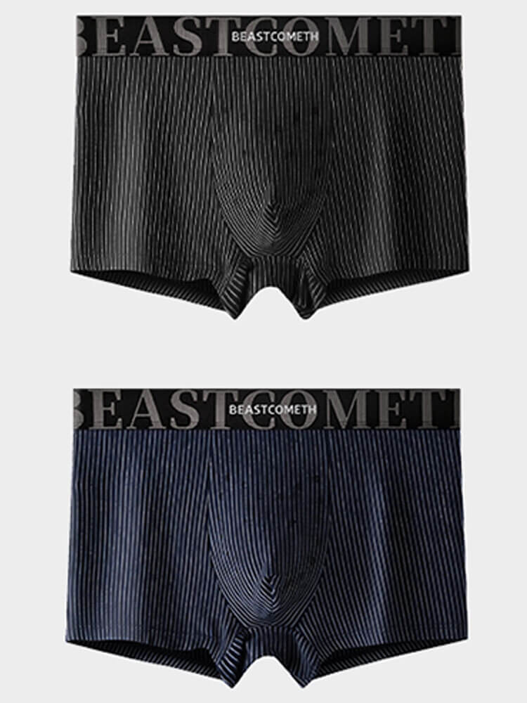 Men's Antibacterial Massage Cotton Boxer Briefs