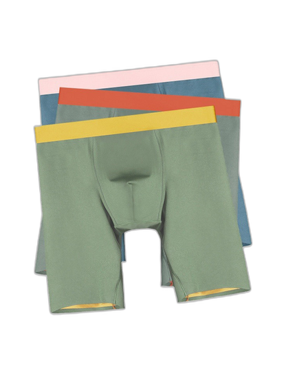 2 Pack Men's Active Flyless Boxer Briefs