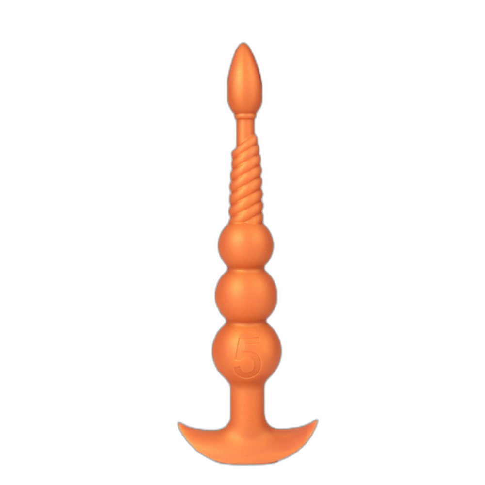 Rama - Silicone Anal Beads  - 3 Anal Balls With Tail - Anal Trainer