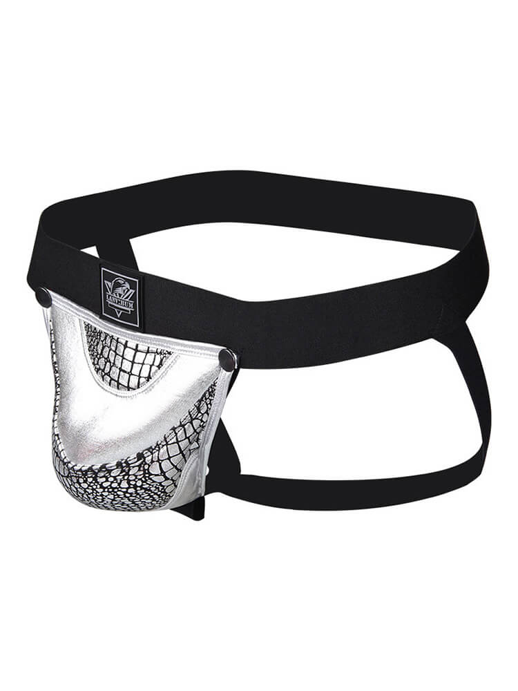 Men's Detachable Colorblock Pouch Hip-Lifting Jockstrap
