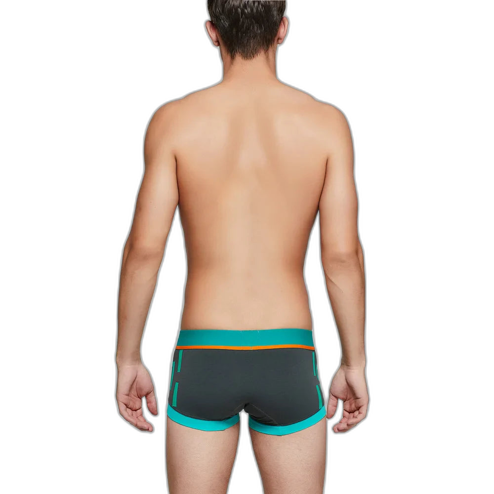 SEOBEAN Athletic Print Cotton Boxer Briefs