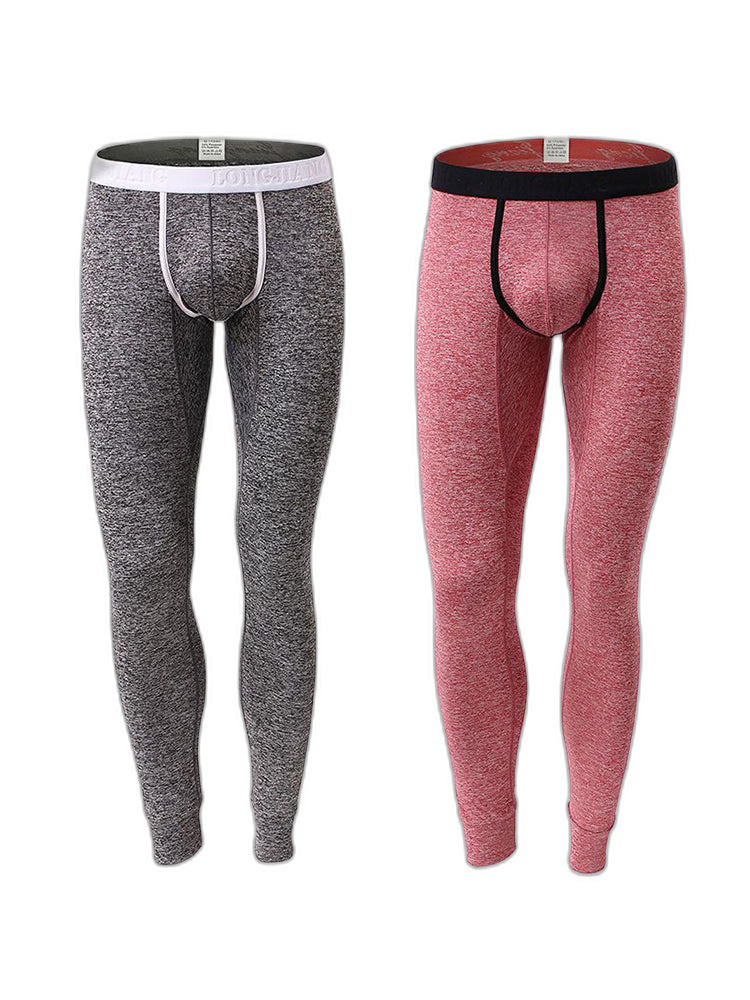 Men's U-Convex Pouch Sexy Base Layer Warm Pants Sleep Pants