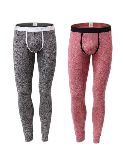 Men's U-Convex Pouch Sexy Base Layer Warm Pants Sleep Pants