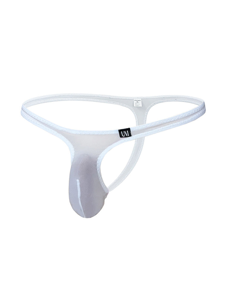 Men's Low Rise Ice Silk Solid Color Thong