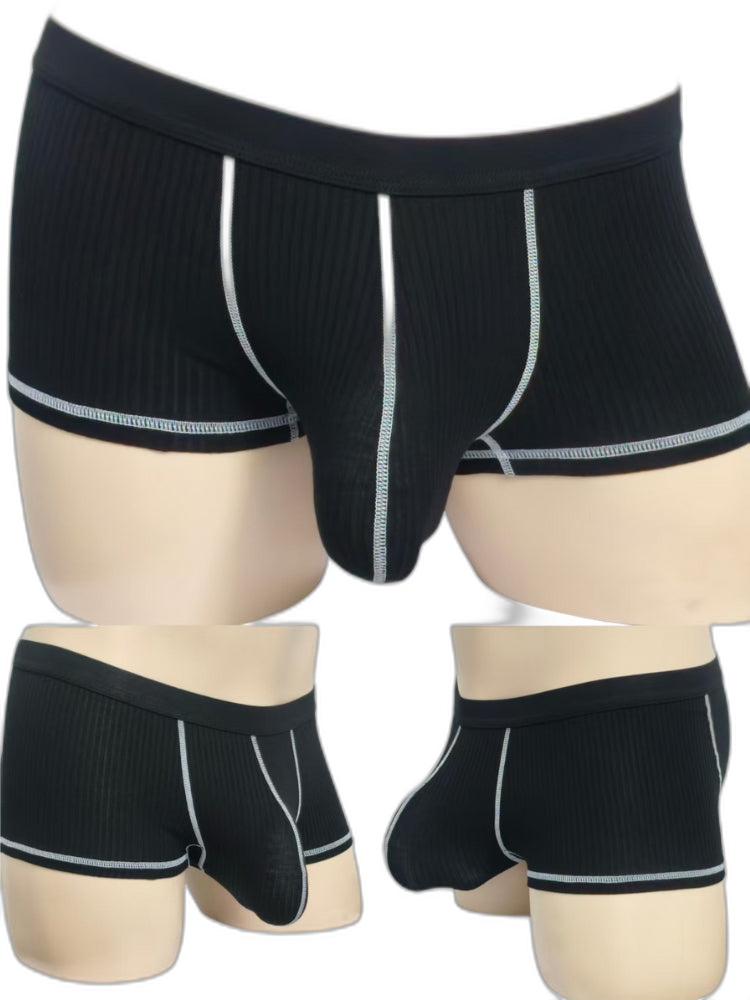 3 Pack Men's Ultra-Thin Cooling Large Supportive Pouch Breathable Low-Rise Trunks