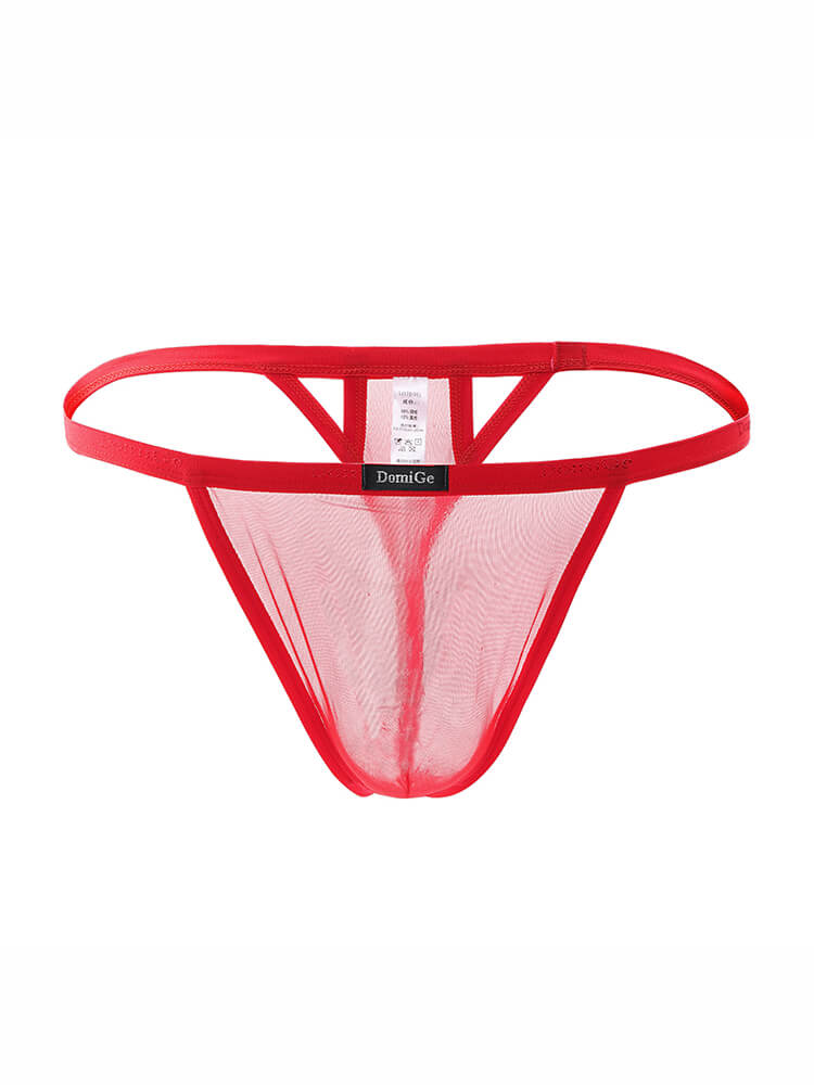 Men's Ice Silk Solid Color Thong