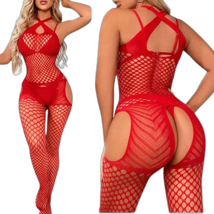 One-Piece Fishnet Hollow Temptation Tights