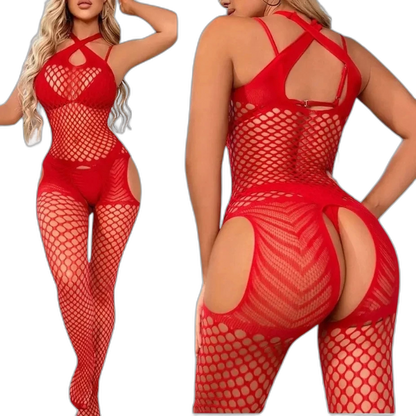 One-Piece Fishnet Hollow Temptation Tights