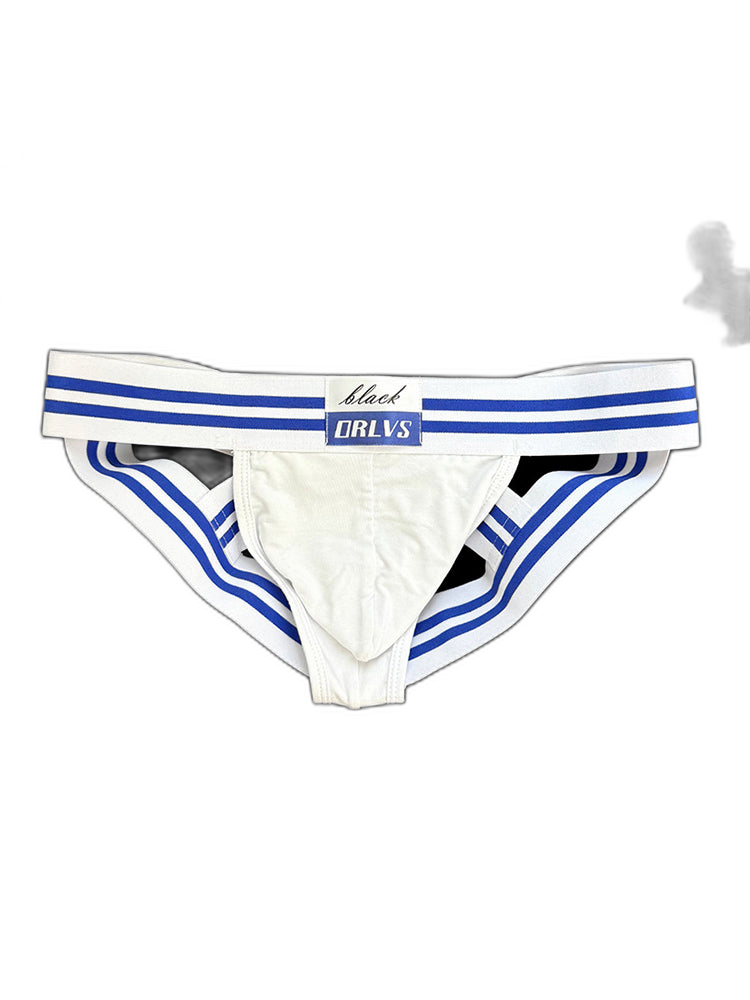 2 Pack Men's Sexy Low-Rise Breathable Trendy Design Lightweight Jockstrap