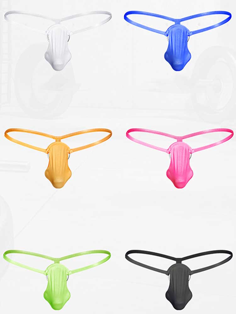Men's Sexy Strappy Seamless O-Ring Bikini Thong
