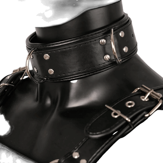 Harness, Cuff, Collar Bundle Black