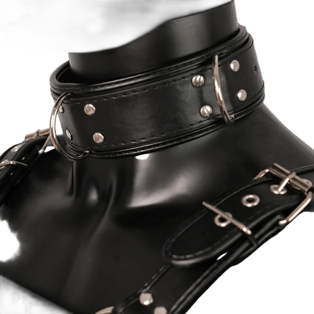 Harness, Cuff, Collar Bundle Black