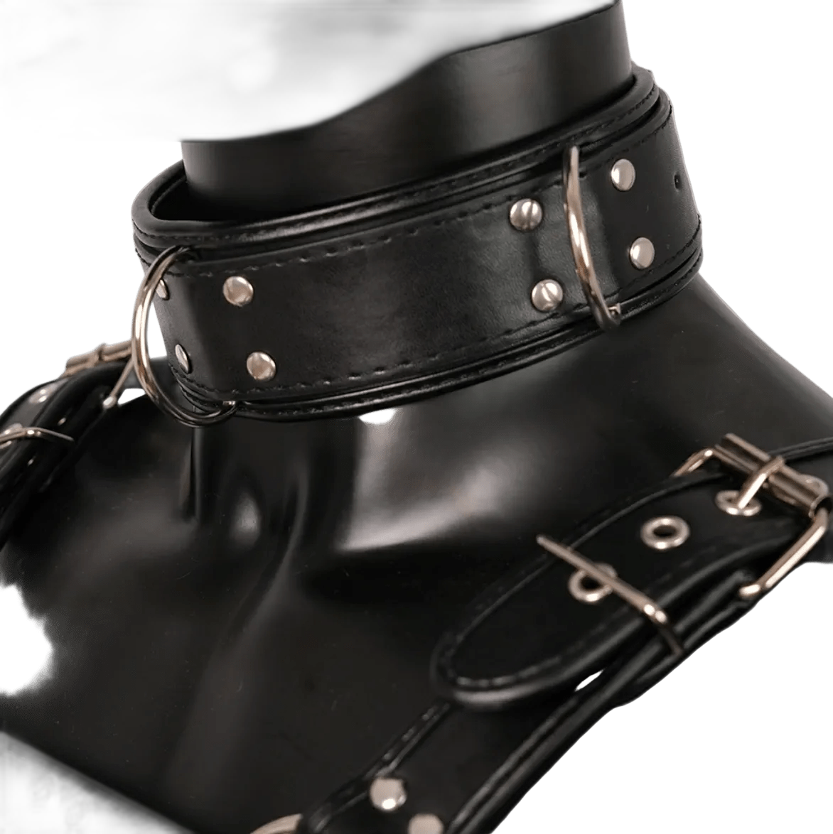 Harness, Cuff, Collar Bundle Black