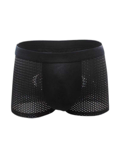 4 Pack Men’s Breathable Mesh Trunks with Antibacterial Fabric