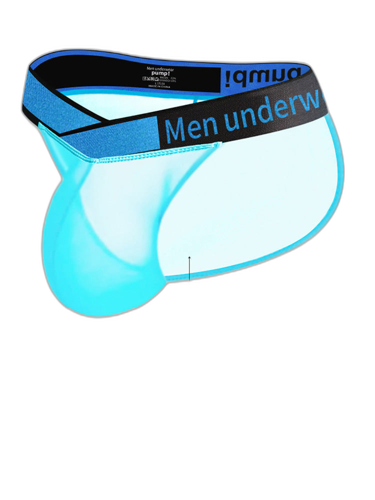 2 Pack Men's Ultra-Thin Semi-Transparent Sexy Sports Bikini