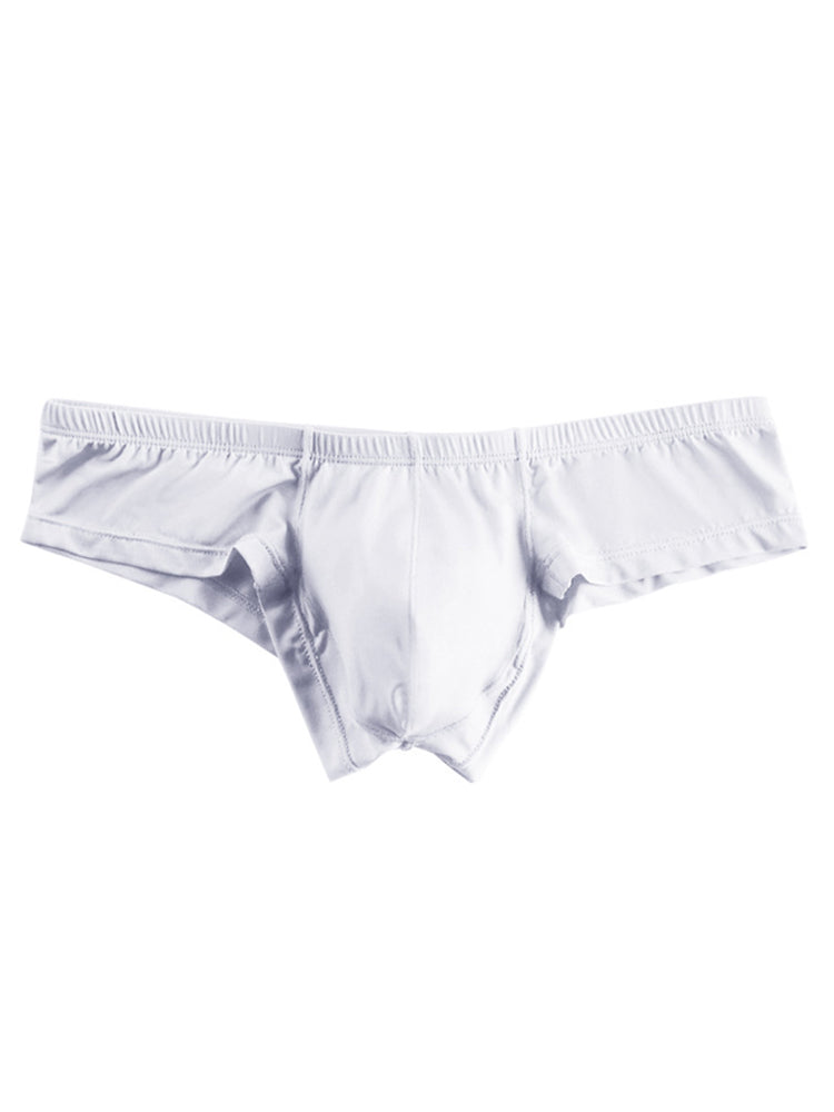 Men's Solid Color Low Rise Breathable Modal Briefs