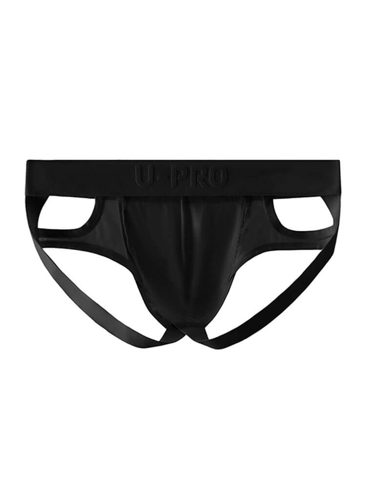 Men's Sexy Mesh Lace Patchwork Hollow Nylon Briefs