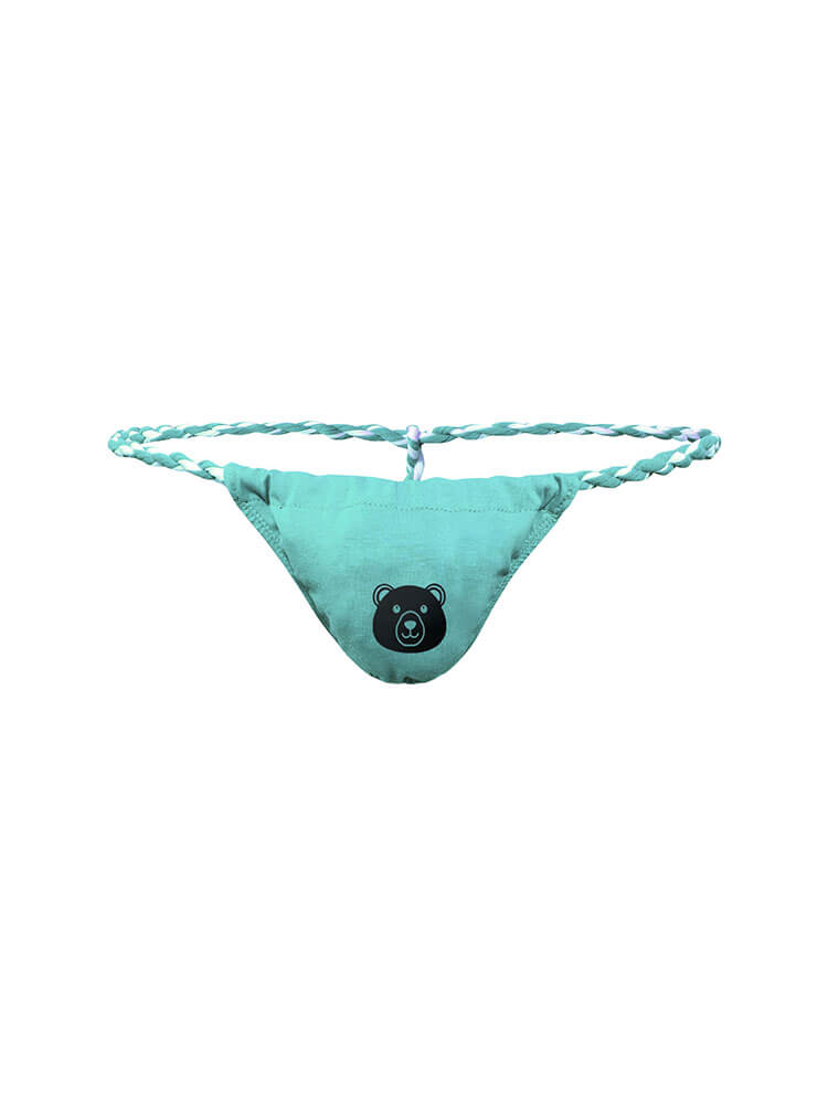Men's Sexy Japanese Low-Rise Bear Print Thong