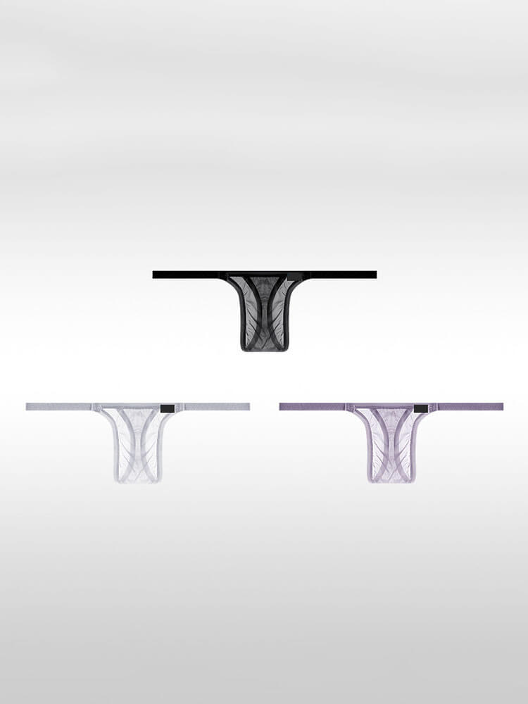 Men's Low-Rise Ultra-Thin Sheer Thong