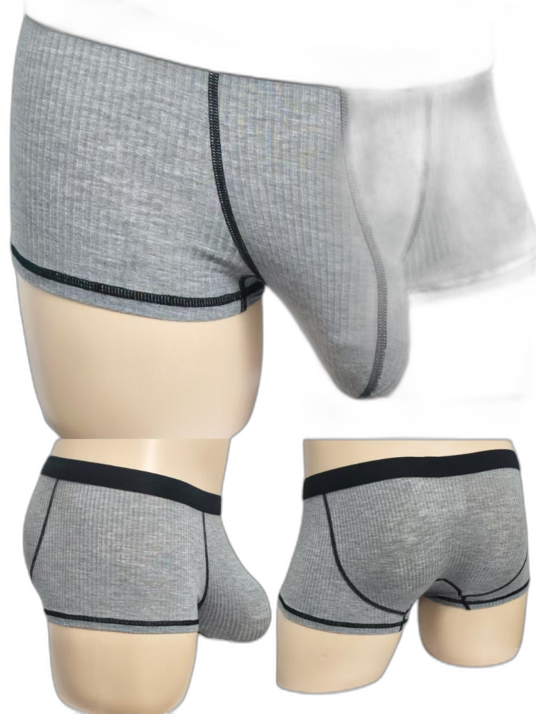 3 Pack Men's Ultra-Thin Cooling Large Supportive Pouch Breathable Low-Rise Trunks