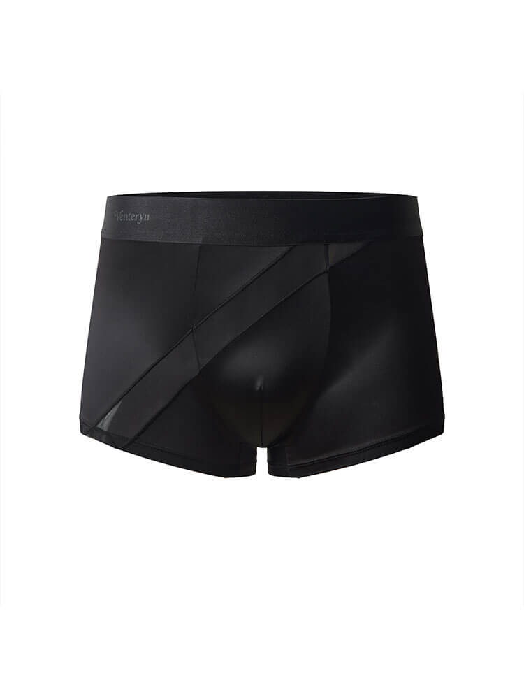 Men's Stretch Breathable Glossy Satin Boxer Briefs