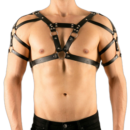 Strapped Dominance Chest Harness