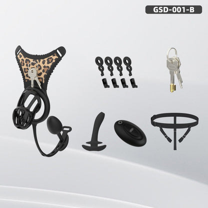 Modular Silicone Chastity Cage System | Remote Control Vibration & Adjustable Wearable Design (GSD D2)