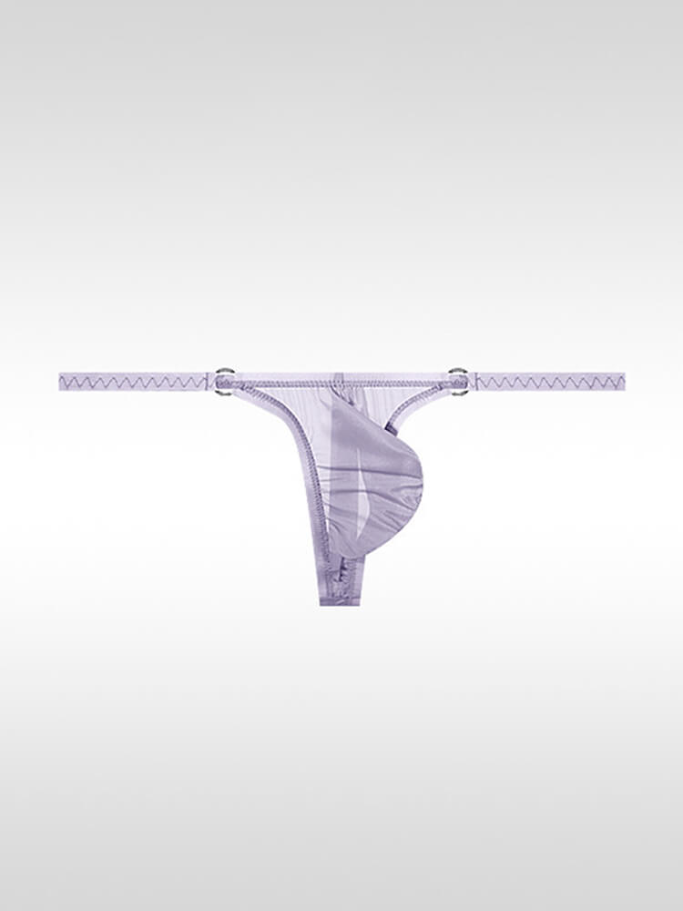 Men's Sexy Ultra-Thin Ice Silk Sheer Low-Rise Thong