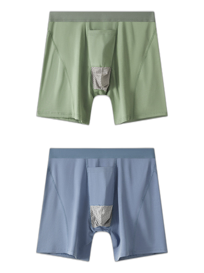 2 Pack Men's Gun Bullet Separation Casual Sports Breathable Cotton Mid-Rise Midway Briefs