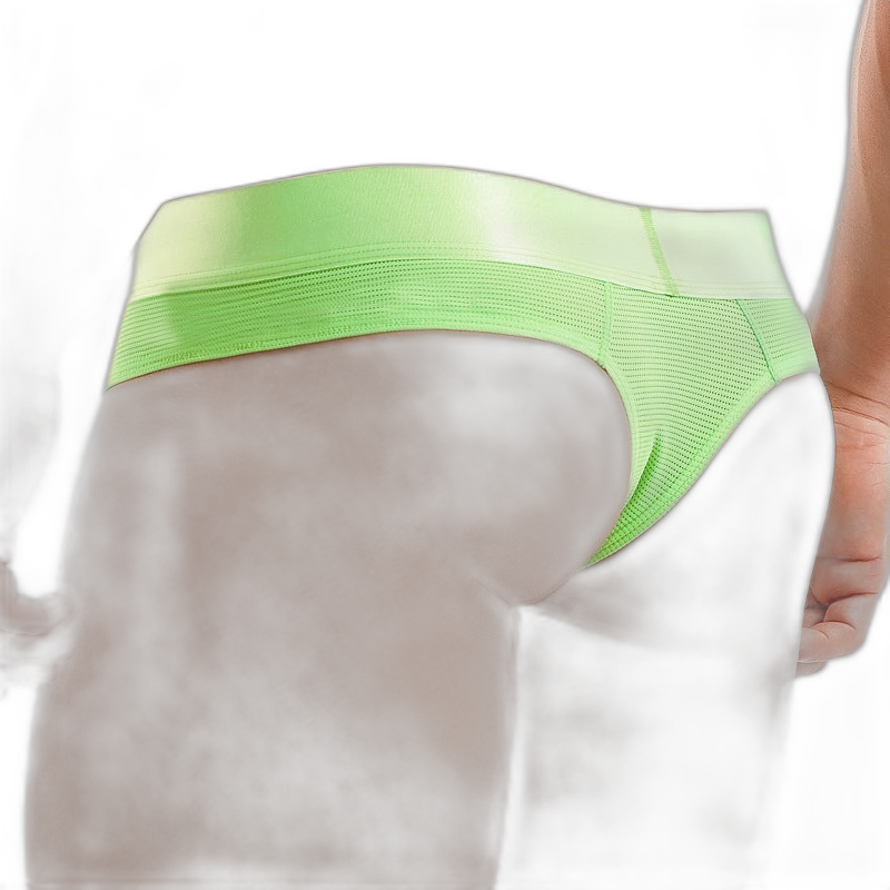 Men’s Sexy Fluorescent Mesh Bikini