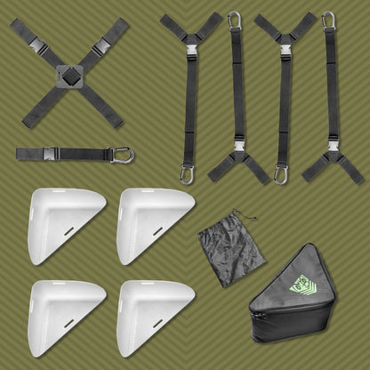 Bedroom Bondage Under-Bed Restraint System with Anchor Points