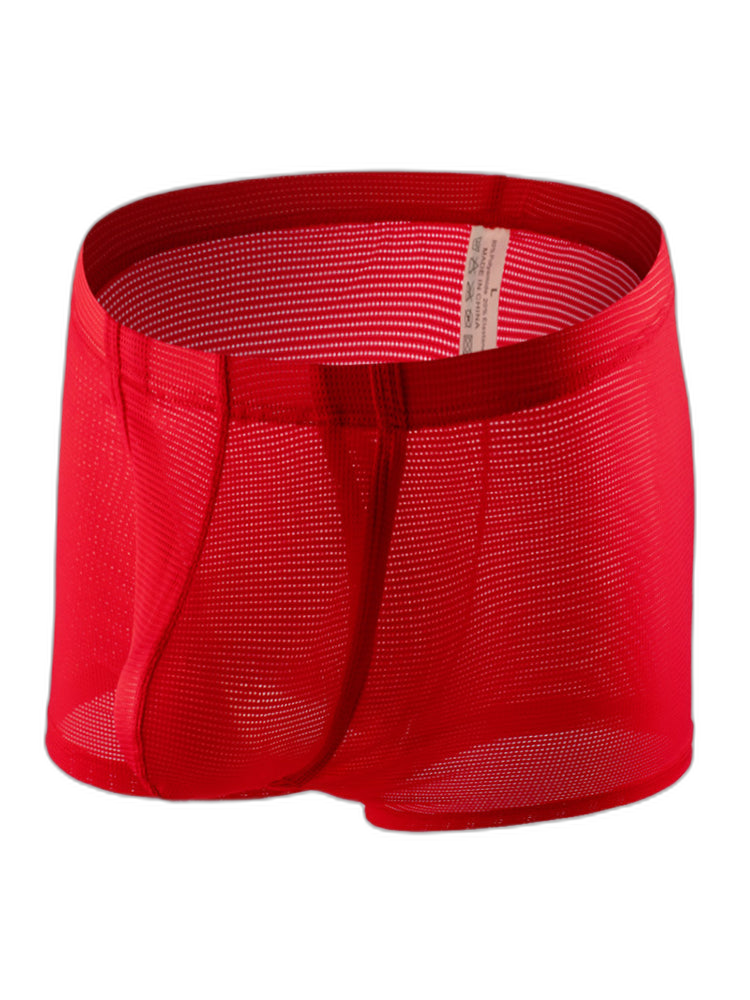 Men's Big Pouch U-convex Trunks with Fly