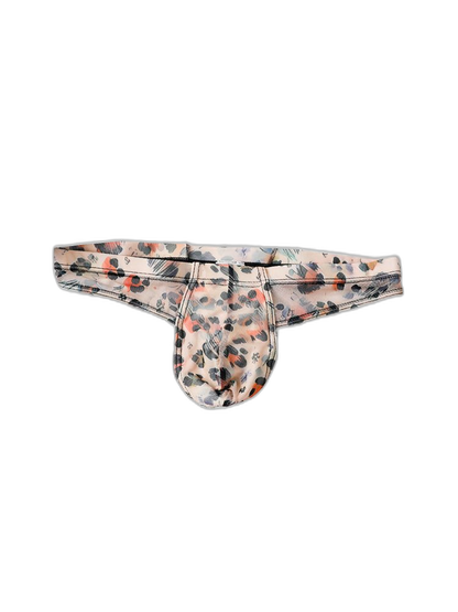 3 Pack Men's Ice Silk Comfy Waistband Low-Rise Sexy Stretch Thong