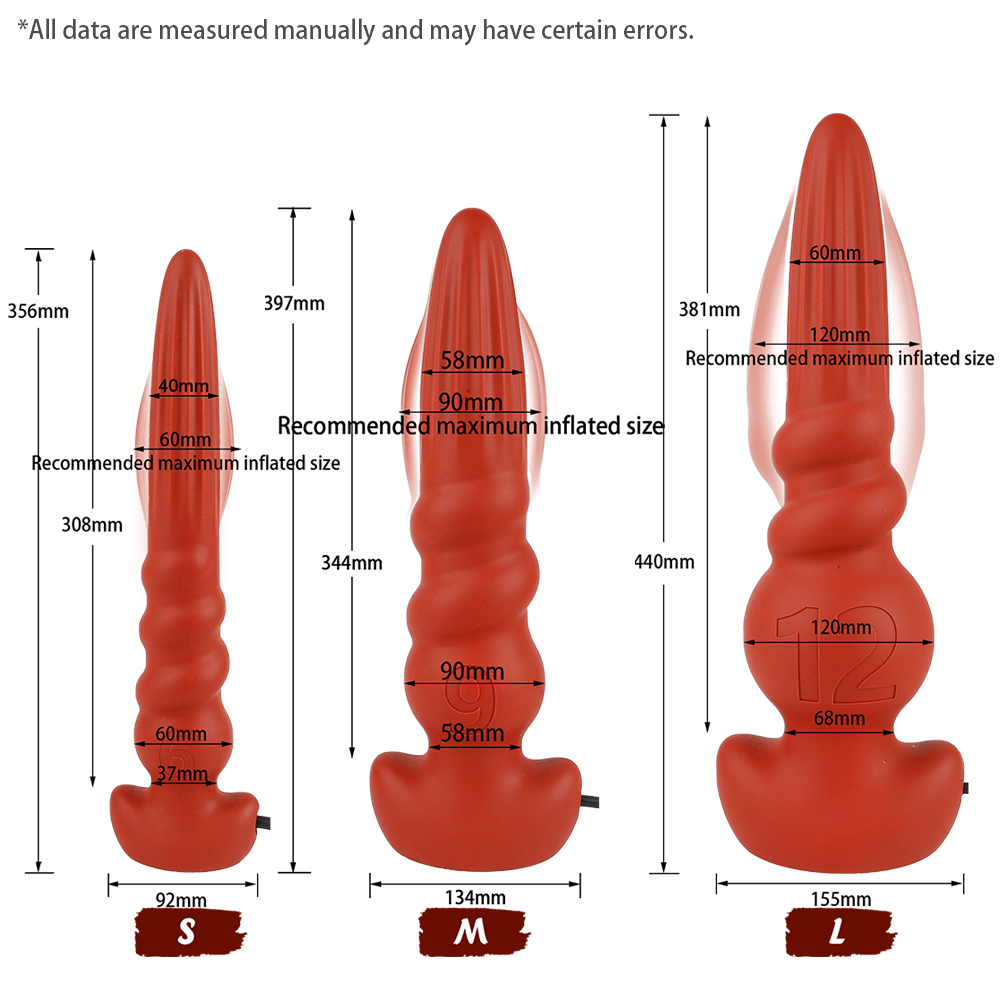 BendOne - Long Inflatable Silicone Butt Plug
