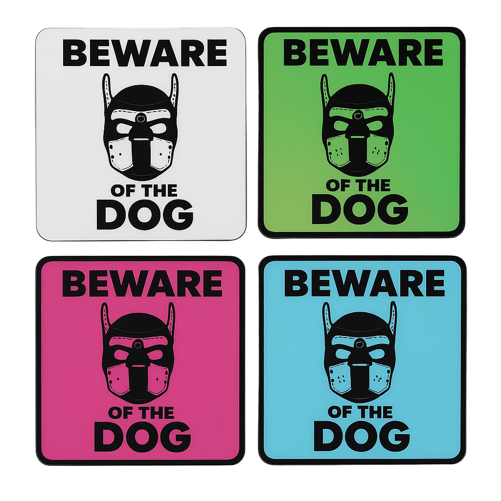 BEWARE OF THE DOG Coasters - The Pup Play Hub