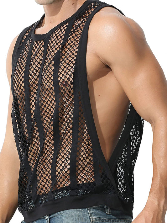 Men's Casual Hollow Out Sexy Tank Top