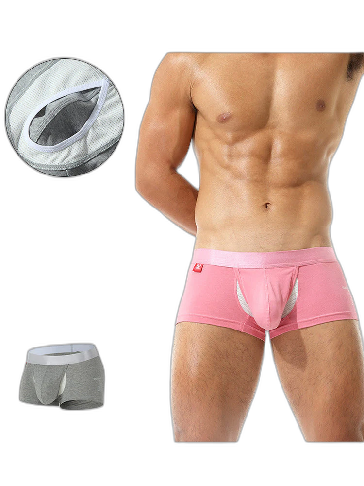2 Pack Men's Large Pouch Casual Underwear