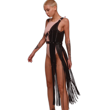 Women's Leather Lingerie Harness