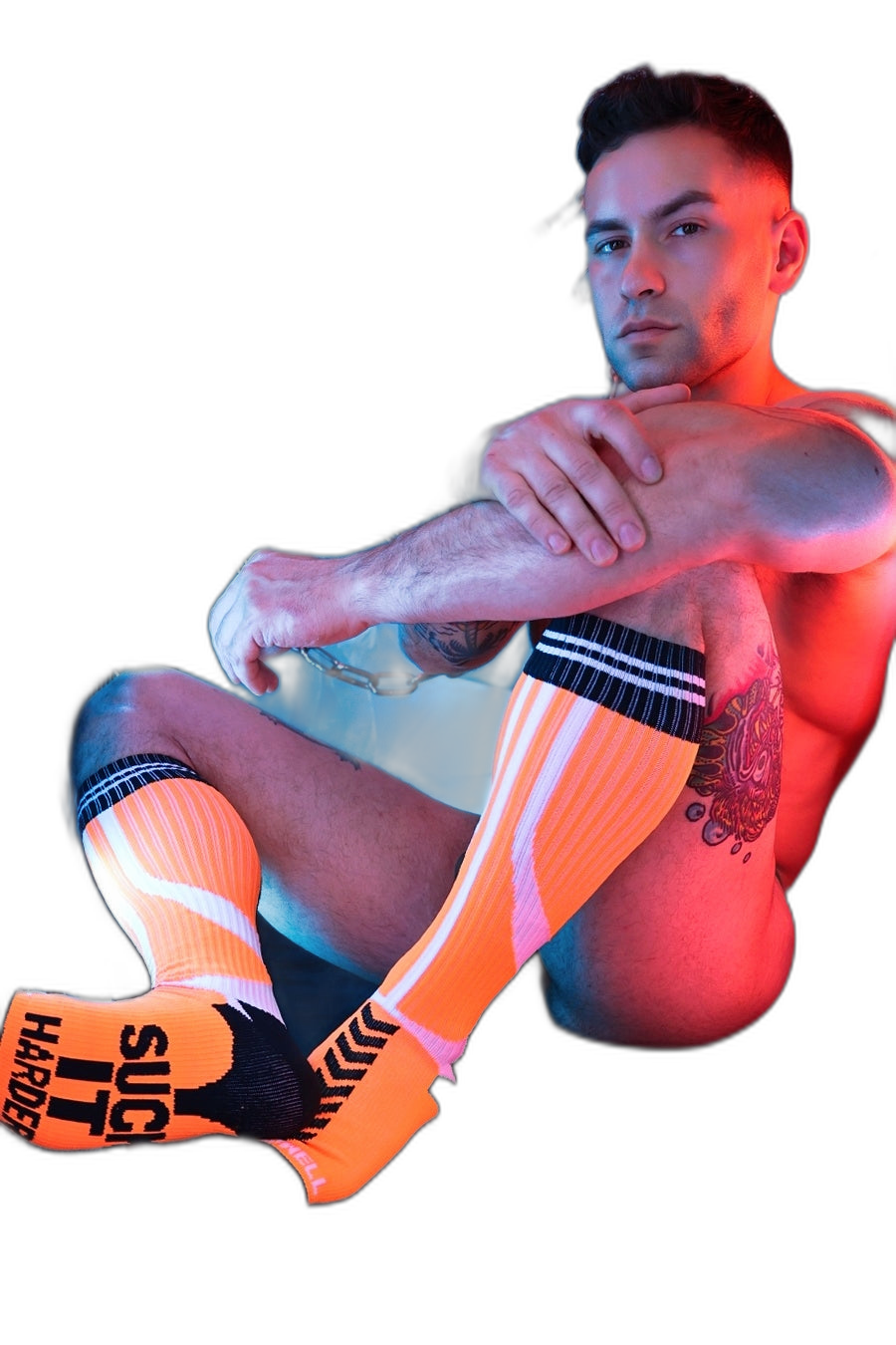 Breedwell Sucker Socks Neon Orange