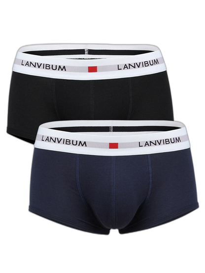 2 Pack Men's Breathable Big Pouch Trunks
