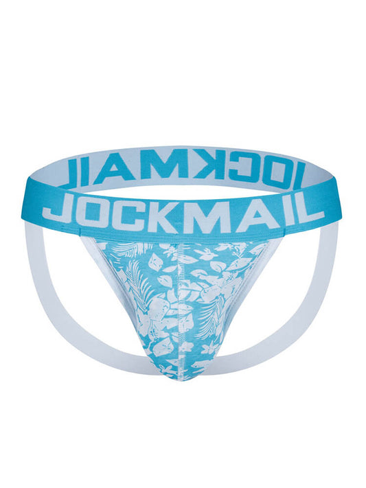 Men's Botanical Floral Print Sexy Jockstrap