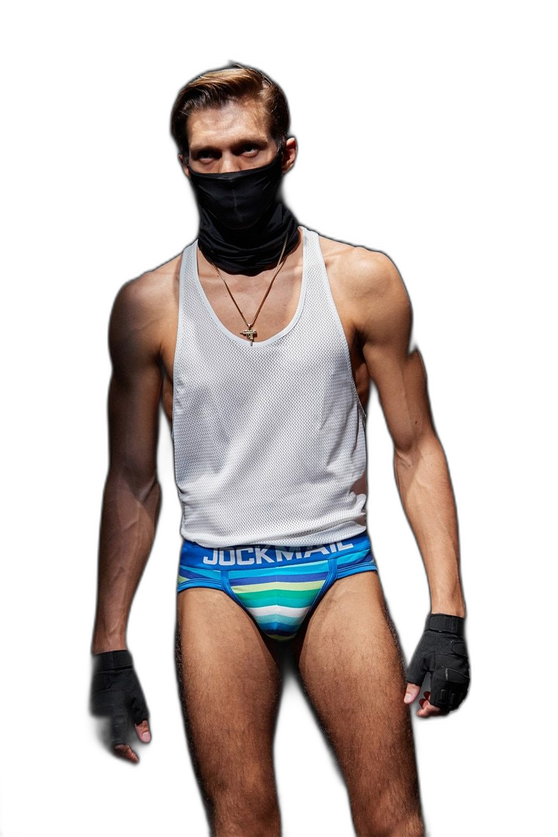 Jockmail Striped Briefs